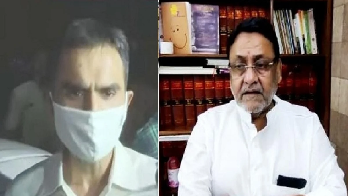 نواب ملک اور سمیر ونکھیڈے، تصویر آئی اے این ایس