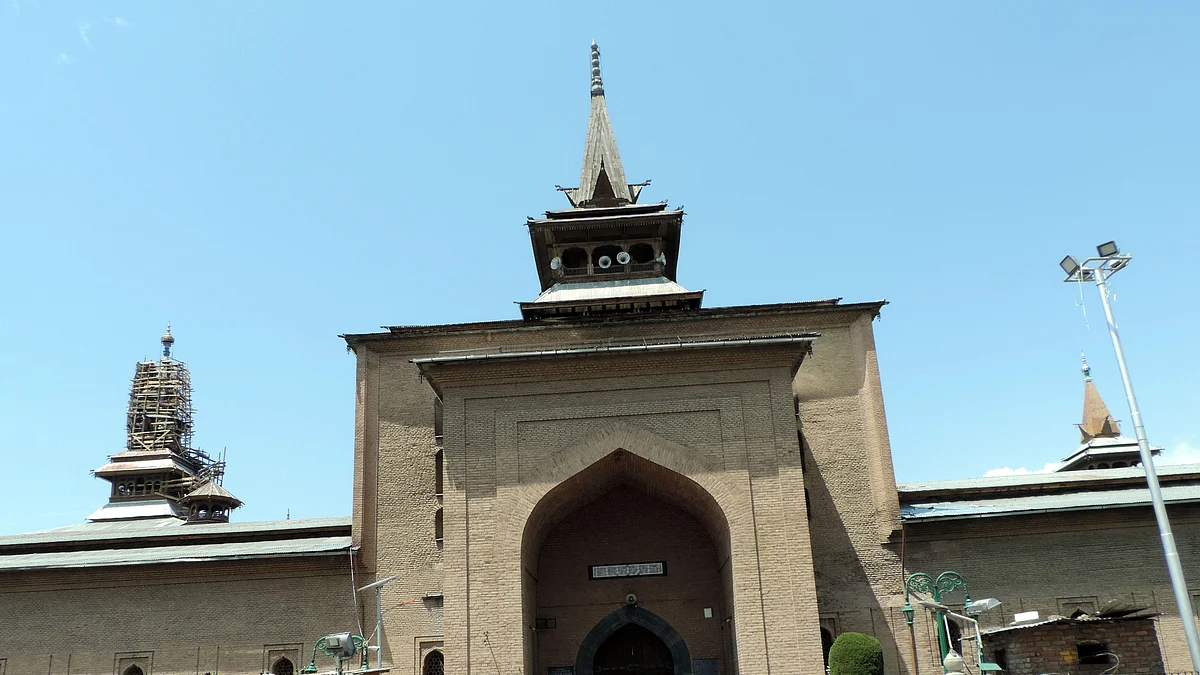 تاریخی جامع مسجد، سری نگر، تصویر یو این آئی