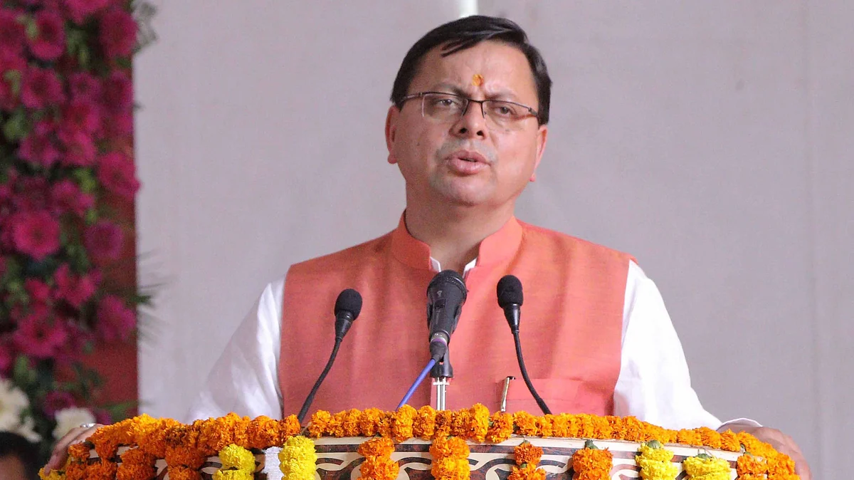 وزیر اعلیٰ اتراکھنڈ پشکر سنگھ دھامی / یو این آئی