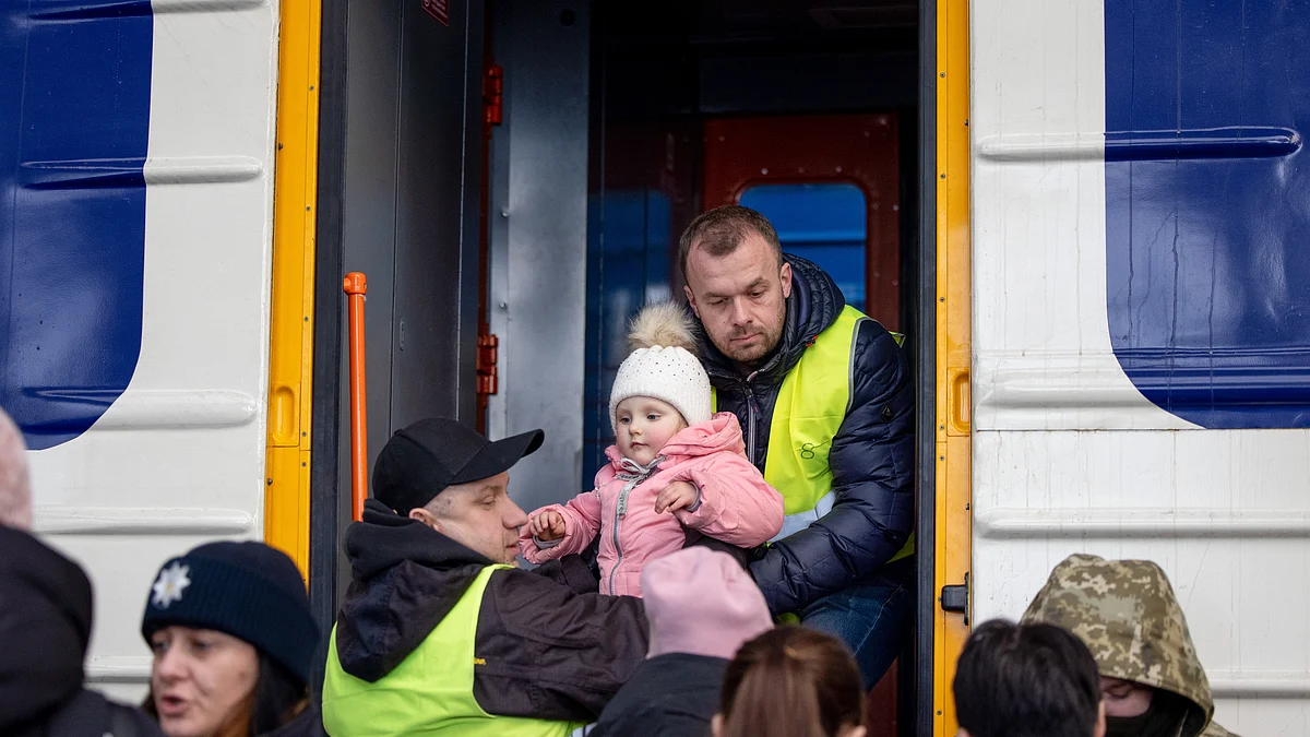 یوکرین کے پناہ گزین / Getty Images