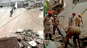 دہلی کے ستیہ نکیتن علاقہ میں عمارت منہدم، کئی لوگوں کے پھنسنے ہونے کا اندیشہ، راحت کاری جاری