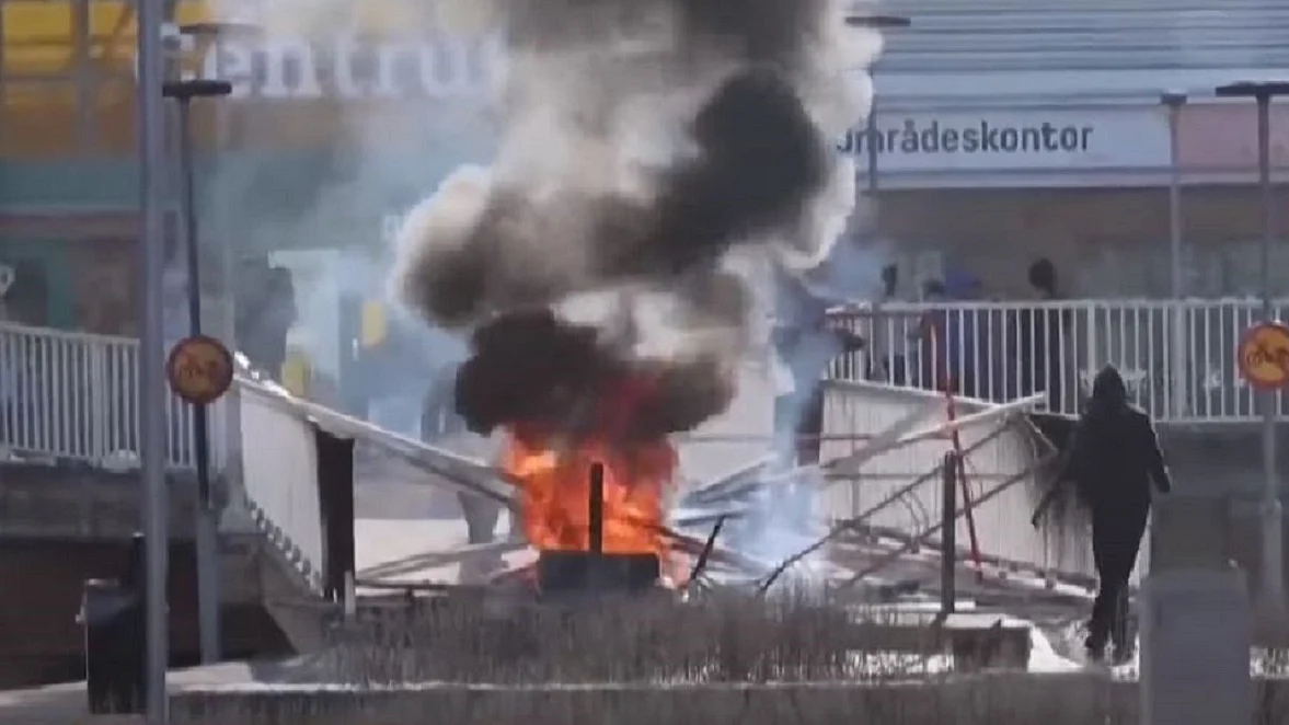 سویڈن میں ہنگامہ