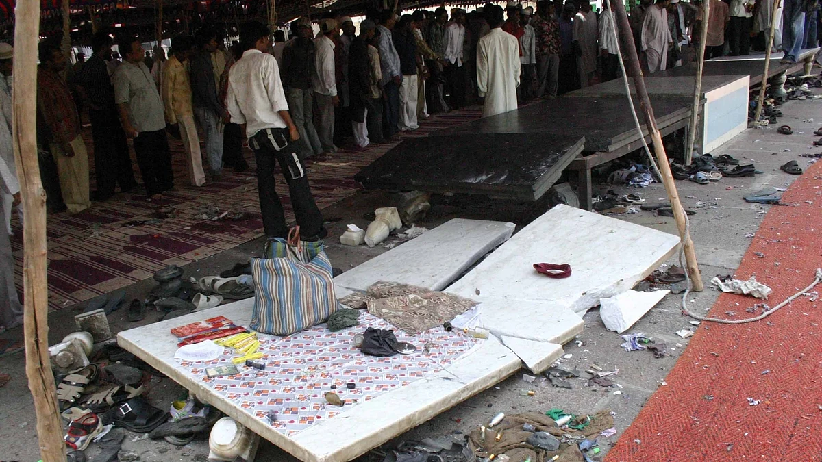 مکہ مسجد میں ہوئے بم دھماکہ کی فائل فوٹو