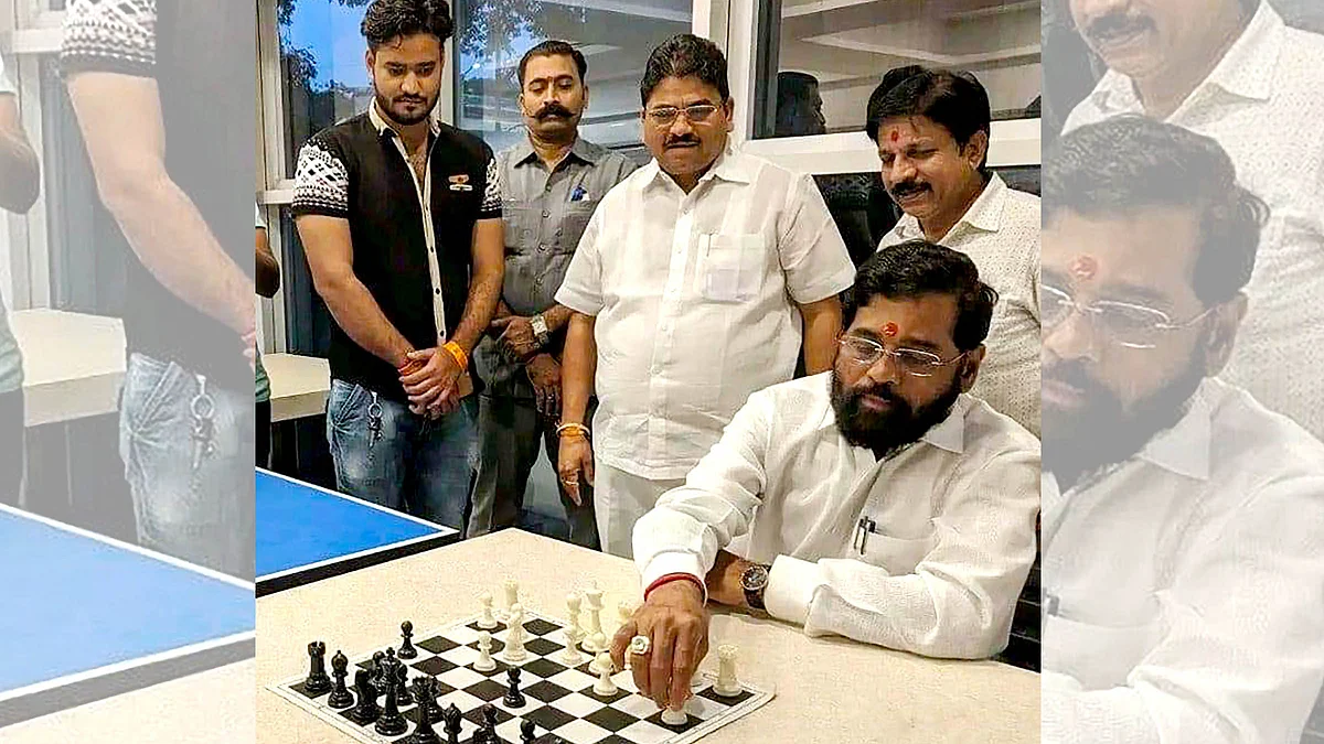 شیو سینا کے باغی لیڈر ایکناتھ شندوے / یو این آئی