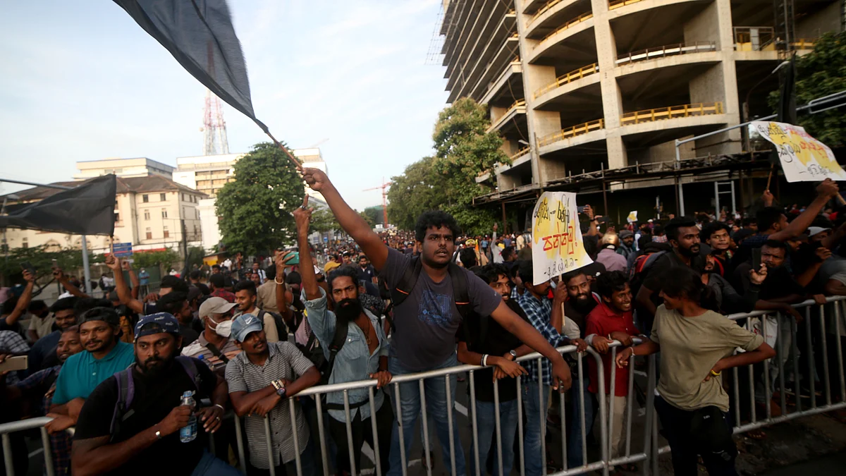 سری لنکا میں عوامی احتجاج / Getty Images