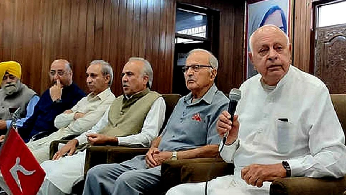 فاروق عبداللہ و نیشنل کانفرنس کے رہنما