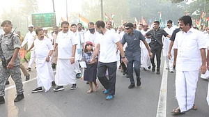 بھارت جوڑو یاترا: چیرتھلا تعلقہ سے شروع ہوا 13ویں دن کا سفر، کوٹھیاتھوڈو پہنچ کر ٹھہرا قافلہ