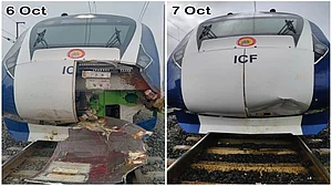 بھینس کے بعد اب گائے سے ٹکرائی وندے بھارت ایکسپریس ٹرین، دو دنوں میں دو حادثے