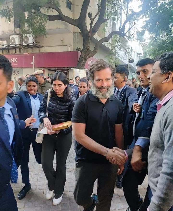 راہل گاندھی، تصویر سوشل میڈیا