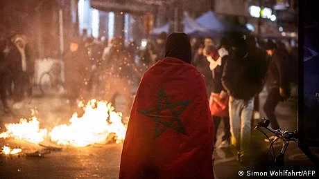 بیلجیم میں مراکشی فٹبال ٹیم کے ایک سو سے زائد مداح گرفتار