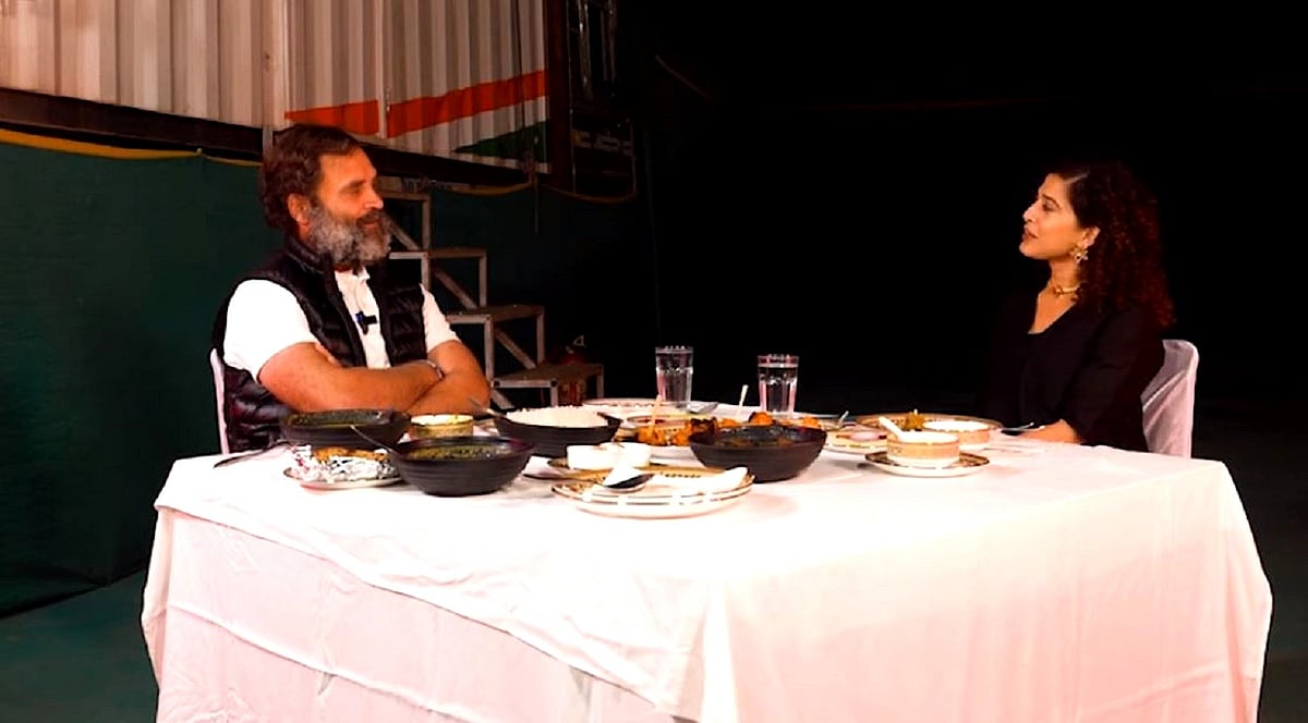 <div class="paragraphs"><p>راہل گاندھی اور&nbsp;فوڈ بلاگر جانیا پنجابی</p></div>