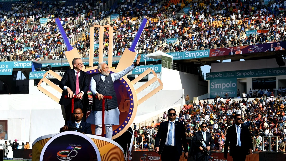 <div class="paragraphs"><p>نریندر مودی اور  انتھونی البانیز، تصویربشکریہ @narendramodi</p></div>