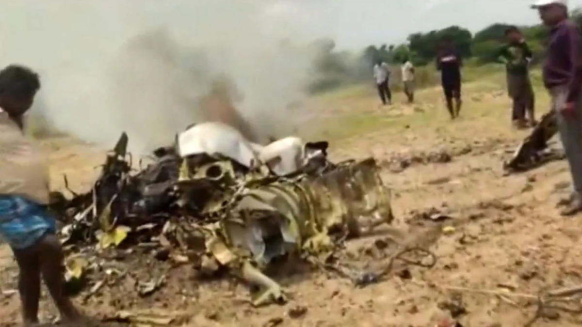 <div class="paragraphs"><p>حادثہ زدہ ٹرینر ایئرکرافٹ</p></div>