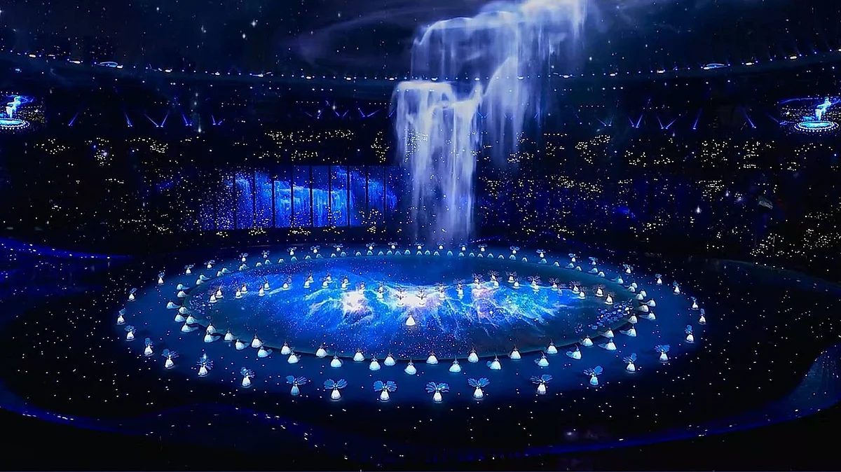 <div class="paragraphs"><p>ایشین گیمز 2023 کا افتتاح، تصویر سوشل میڈیا</p></div>