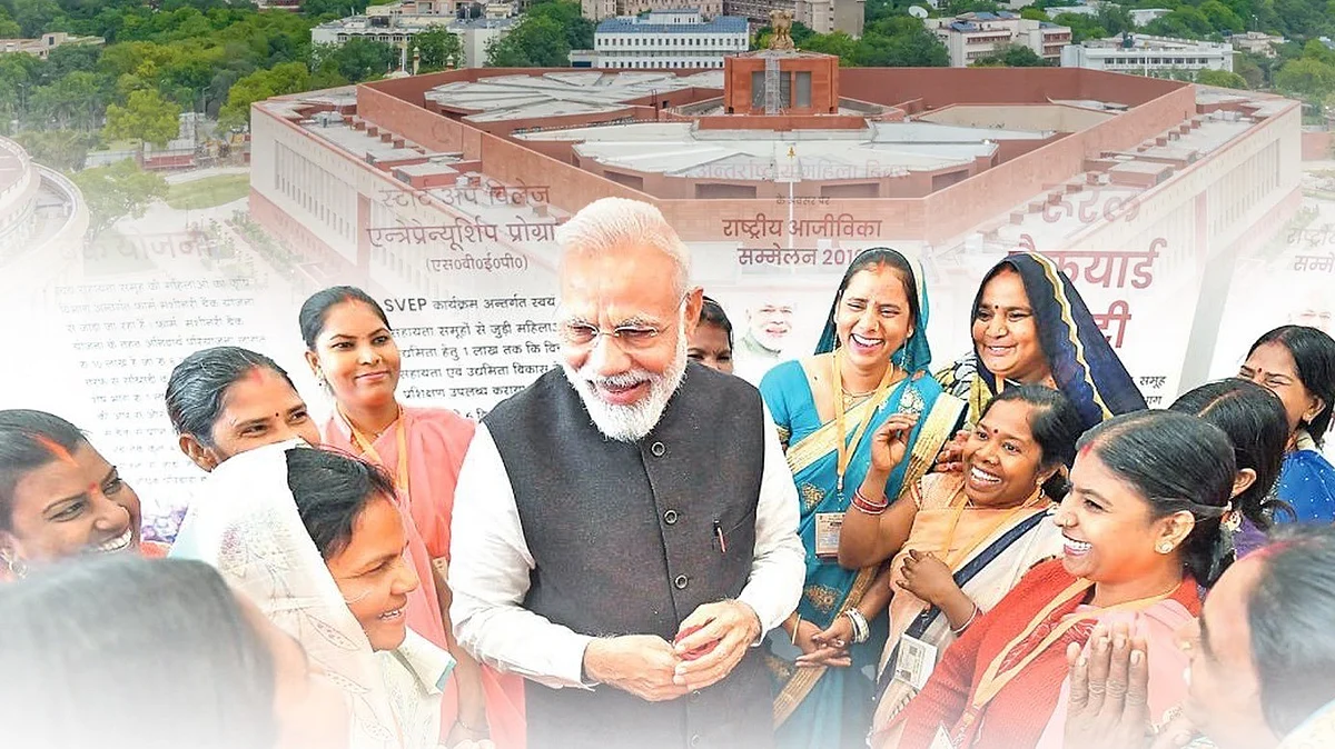 <div class="paragraphs"><p>خاتون ریزرویشن بل، تصویر <a href="https://twitter.com/BJP4India">@BJP4India</a></p></div>
