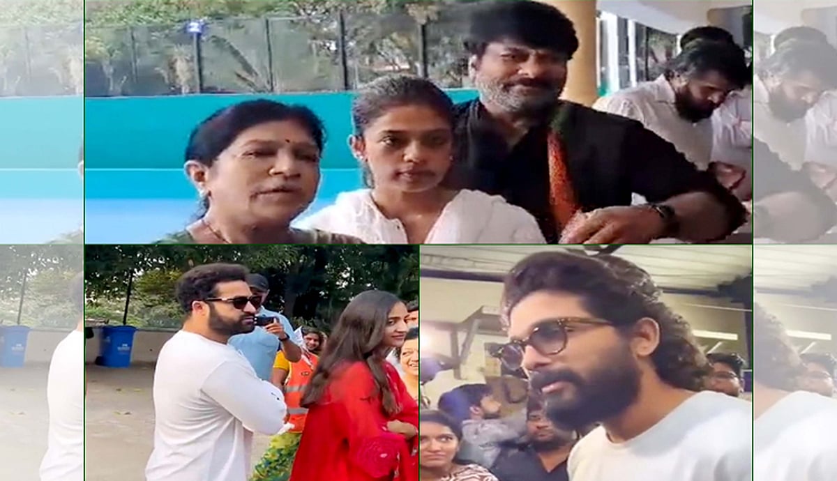 تلنگانہ اسمبلی انتخابات: حیدرآباد میں ووٹ ڈالنے کے لیے قطار میں لگیں ’ٹالی ووڈ‘ کی ہستیاں