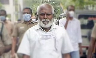 راجیو گاندھی قتل معاملہ کے مجرم سنتھان کی دورۂ قلب سے موت، راجیو گاندھی جنرل اسپتال میں لی آخری سانس