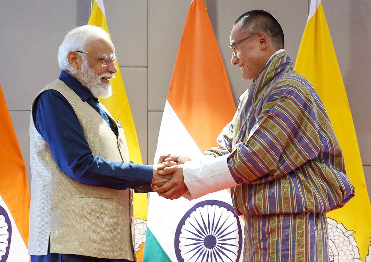 ہندوستان-بھوٹان نے ریل لنک، توانائی سمیت متعدد مفاہمت ناموں پر دستخط کئے