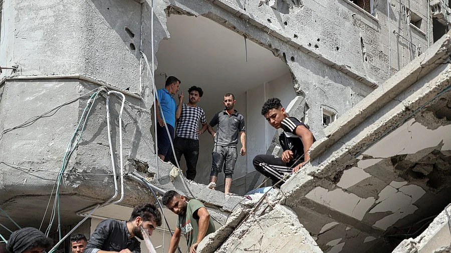 <div class="paragraphs"><p>غزہ میں تباہی کا فائل فوٹو/ تصویر آئی اے این ایس</p></div>