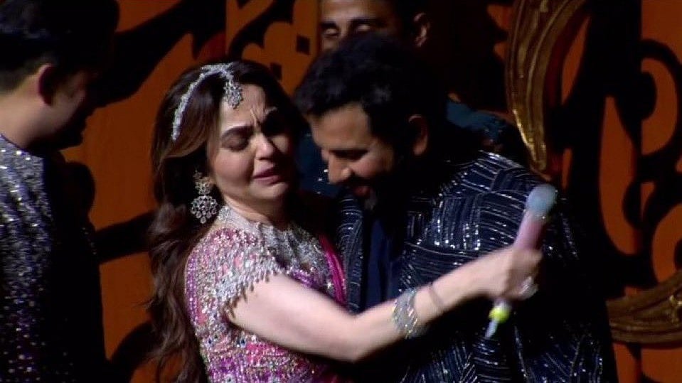 اننت-رادھیکا کی شادی سے قبل کی رسم میں پہنچے روہت، ہاردک اور سوریہ، مہمانان ہوئے جذباتی