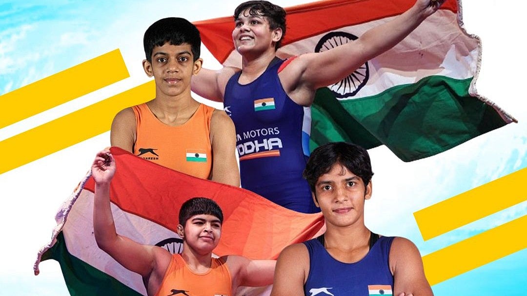 گولڈن بیٹیاں! انڈر-17 ورلڈ ریسلنگ چمپئن شپ میں ہندوستان کی 4 بیٹیوں نے حاصل کیا طلائی تمغہ، کانگریس نے دی مبارکباد