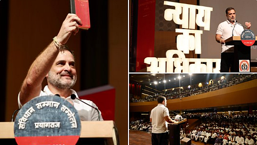 <div class="paragraphs"><p>’سنویدھان سمّان سمیلن‘ سے خطاب کرتے ہوئے راہل گاندھی، تصویر&nbsp;<a href="https://x.com/INCIndia">@INCIndia</a></p></div>