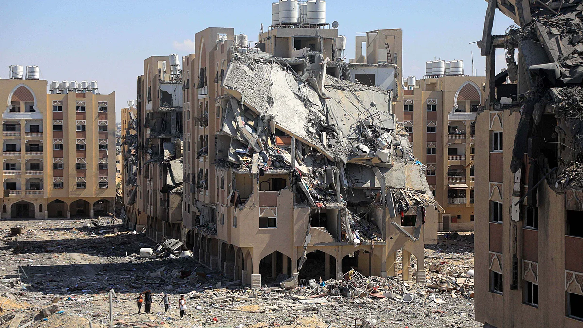 <div class="paragraphs"><p>اسرائیل کے حملے بعد غزہ کا حال / یو این آئی</p></div>