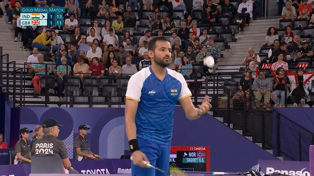 <div class="paragraphs"><p>معذور بیڈمنٹن کھلاڑی نتیش کمار، تصویر @INCIndia</p></div>