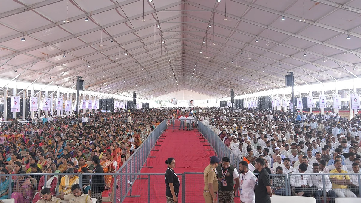 <div class="paragraphs"><p>کانگریس کی تقریب میں جمع بھیڑ، تصویر @Kharge</p></div>