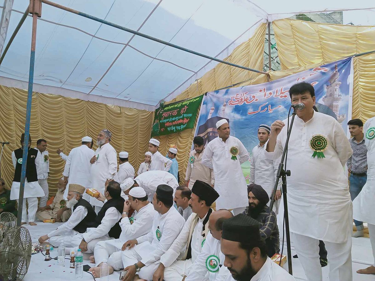 عید میلاد النبی کے مبارک موقع پر دہلی کے مختلف علاقوں میں جلسہ و جلوس کا اہتمام