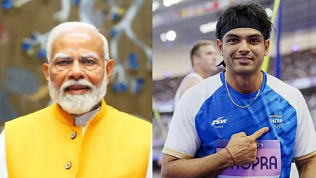 <div class="paragraphs"><p>نیرج چوپڑا اور نریندر مودی، تصویر سوشل میڈیا</p></div>
