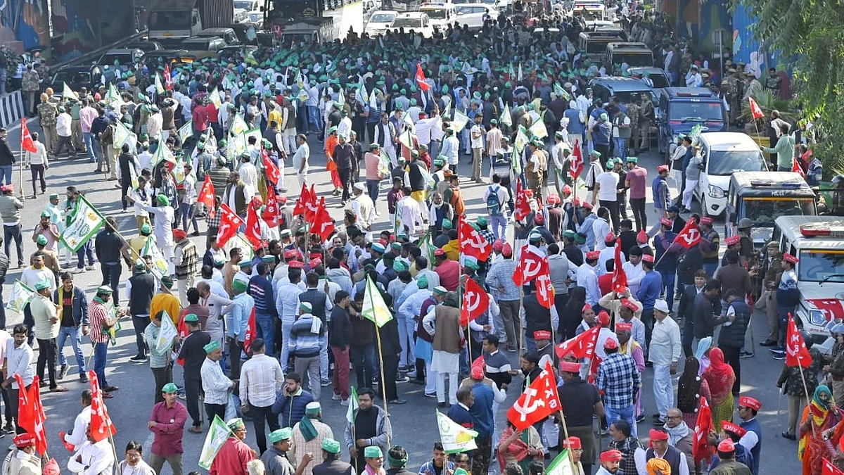 <div class="paragraphs"><p>نوئیڈا کے کسانوں کا مظاہرہ، تصویر ویپن</p></div>