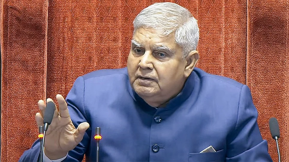 <div class="paragraphs"><p>راجیہ سبھا چیئرمین جگدیپ دھنکھڑ، تصویر آئی اے این ایس</p></div>