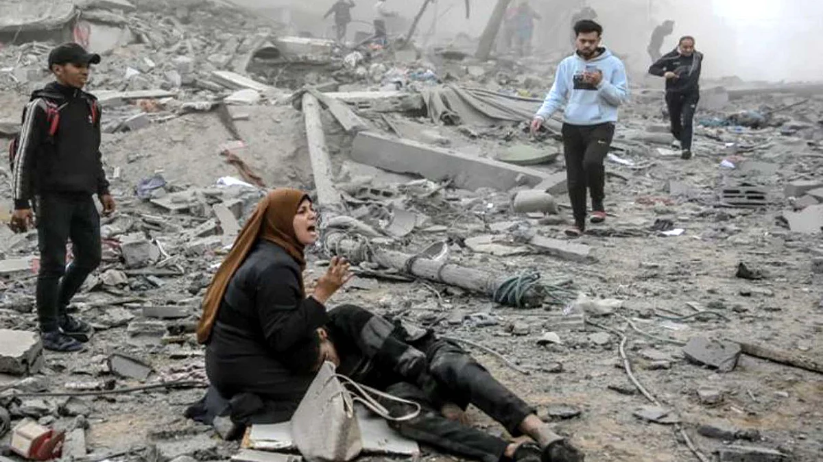 <div class="paragraphs"><p>غزہ میں تباہی کا منظر / آئی اے این ایس</p></div>