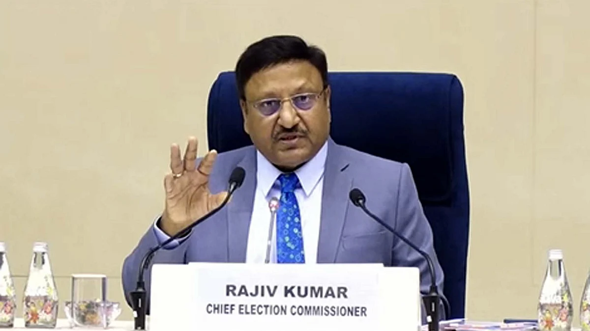 <div class="paragraphs"><p>چیف الیکشن کمشنر راجیو کمار / آئی اے این ایس</p></div>