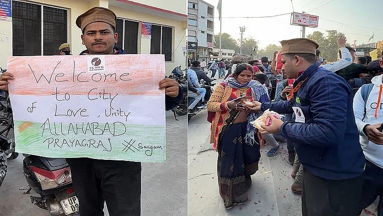 گراؤنڈ رپورٹ: ’ہمیں تو کمبھ سے باہر کر دیا گیا تھا، اوپر والے نے کمبھ کو ہی ہمارے پاس بھیج دیا‘