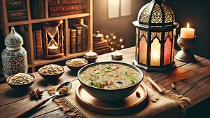 <div class="paragraphs"><p>مرغی اور جو کا توانائی بخش دلیہ / اے آئی</p></div>