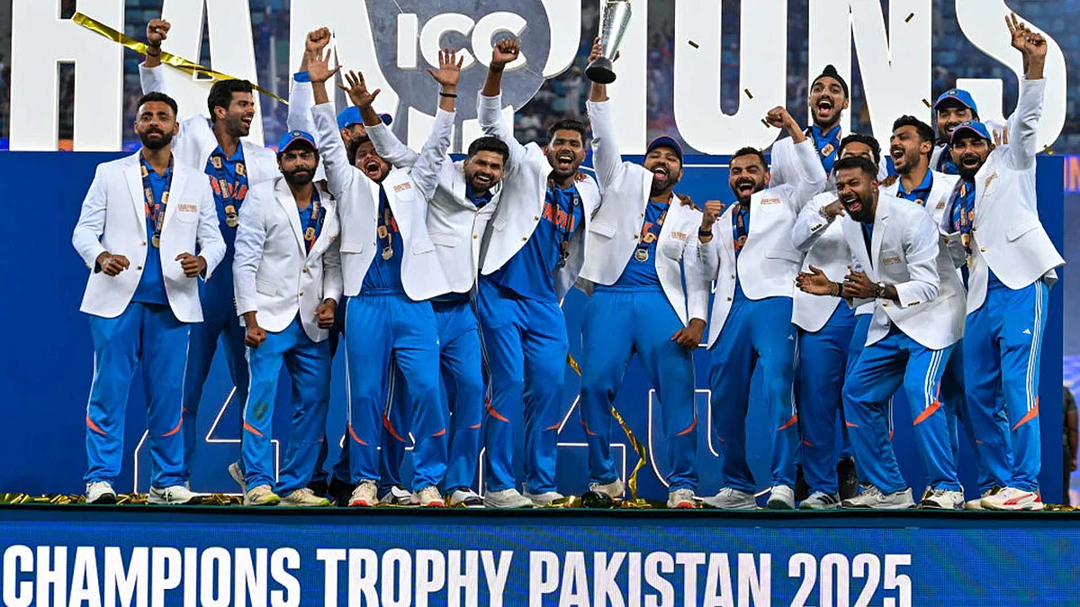 <div class="paragraphs"><p>ہندوستان چیمپئنز ٹرافی کا فاتح / Getty Images</p></div>