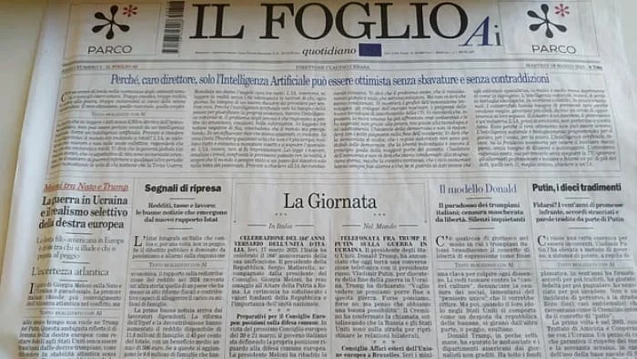 <div class="paragraphs"><p>اے آئی سے تیار اطالوی اخبار کا عکس</p></div>