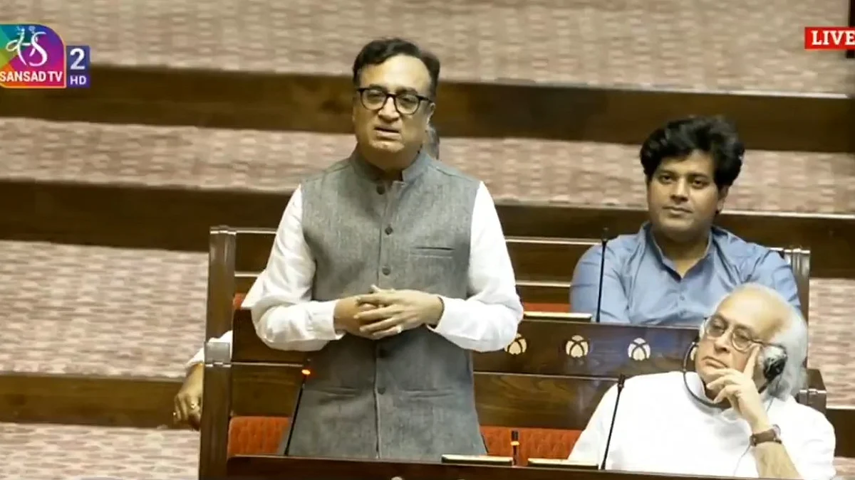 <div class="paragraphs"><p>راجیہ سبھا میں اپنی بات رکھتے ہوئے کانگریس لیڈر اجئے ماکن، ویڈیو گریب</p></div>