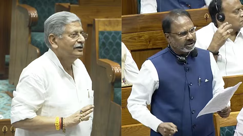 <div class="paragraphs"><p>ٹی ڈی پی رکن پارلیمنٹ کرشن پرساد (دائیں) اور جے ڈی یو رکن پارلیمنٹ للن سنگھ (بائیں)</p></div>