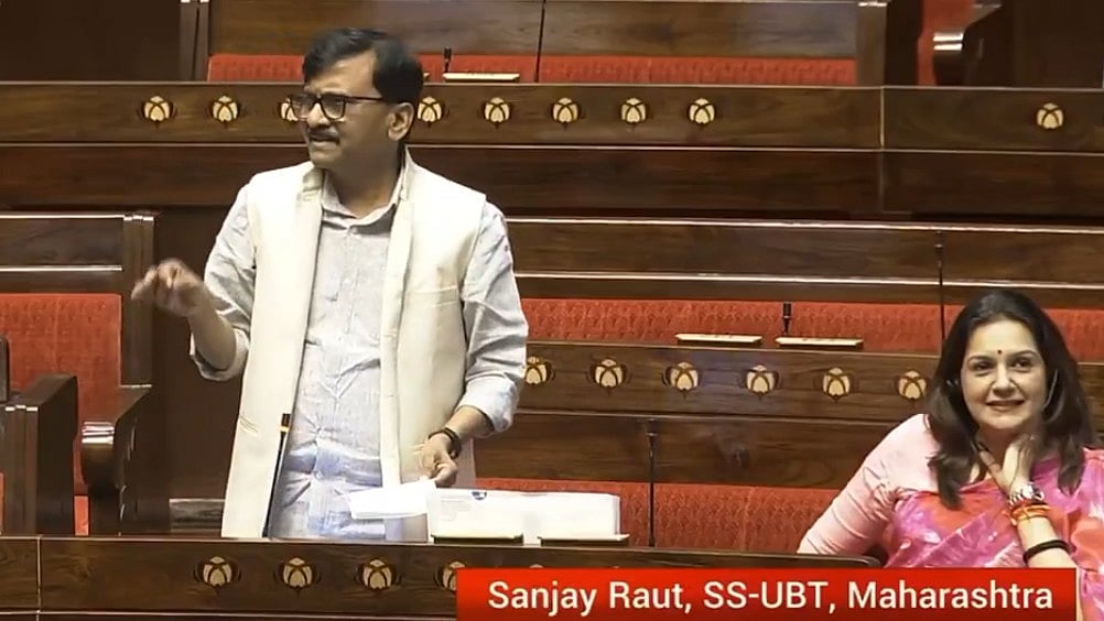 <div class="paragraphs"><p>راجیہ سبھا میں اپنی بات رکھتے ہوئے سنجے راؤت، ویڈیو گریب</p></div>