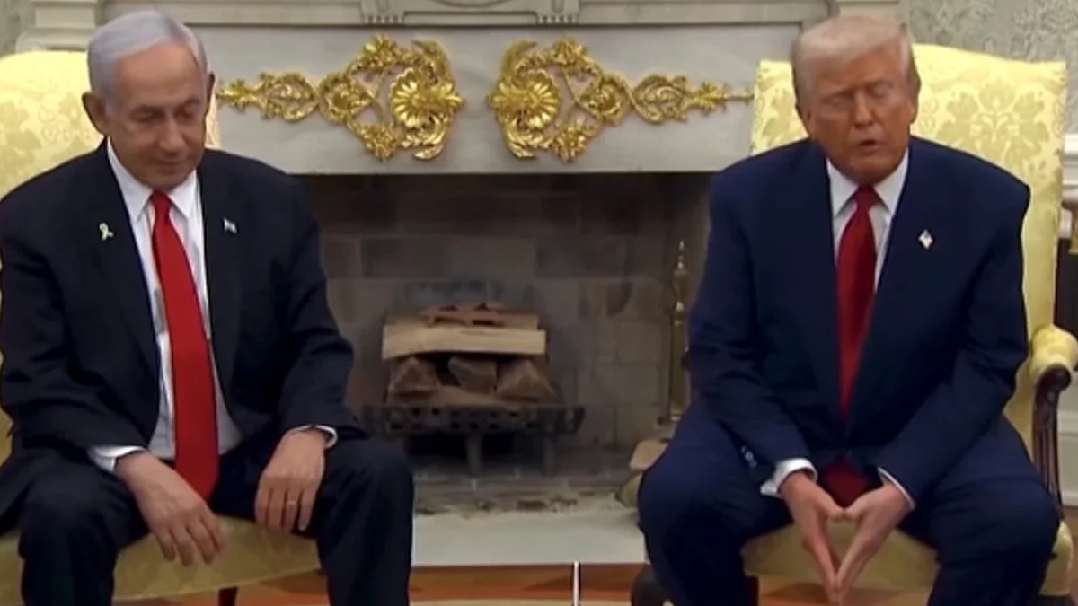 <div class="paragraphs"><p>ٹرمپ اور یاہو کے درمیان تبادلہ خیال/ ویڈیو گریب</p></div>