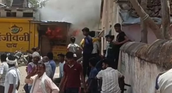 مدھیہ پردیش کے ساگر میں ’لو جہاد‘ کا الزام لگا کر ہوئی زبردست توڑ پھوڑ، دکانیں نذر آتش، پولیس فورس تعینات