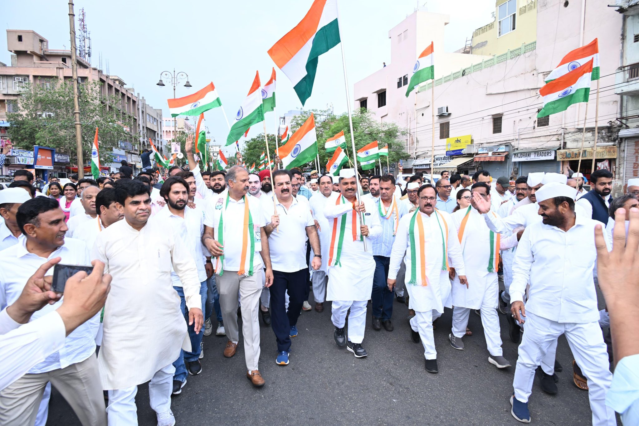 <div class="paragraphs"><p>راجستھان میں ’جئے ہند یاترا‘ کا منظر</p></div>