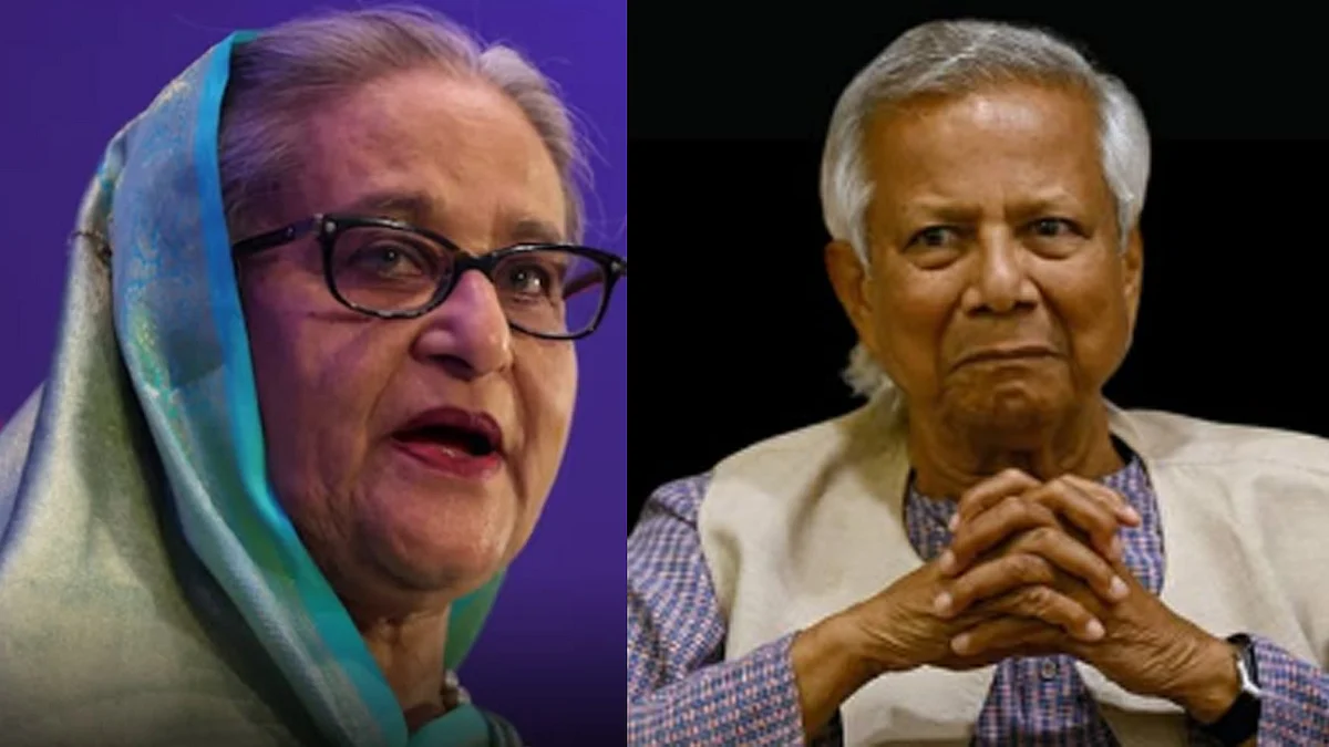 <div class="paragraphs"><p>محمد یونس/شیخ حسینہ (فائل)، تصویر سوشل میڈیا</p></div>