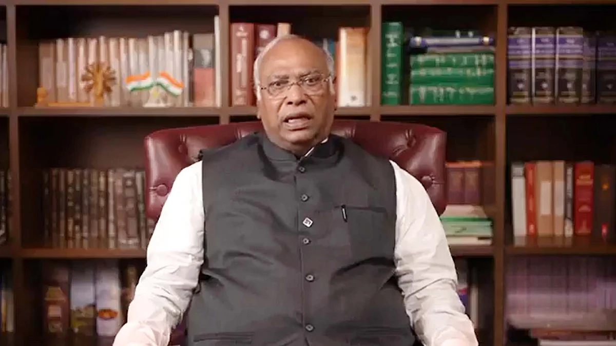 <div class="paragraphs"><p>کانگریس صدر ملکارجن کھڑگے / ویڈیو گریب</p></div>