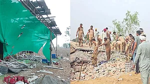پنجاب: مکتسر صاحب کی پٹاخہ فیکٹری میں دھماکہ، 4 ہلاکتیں، 27 زخمی، دو منزلہ عمارت منہدم