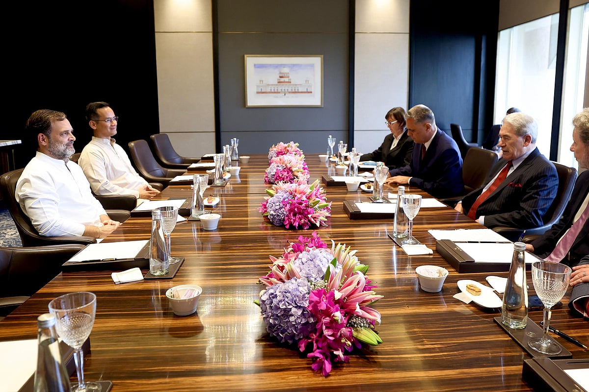 راہل گاندھی نے نیوزی لینڈ کے نائب وزیر اعظم ونسٹن پیٹرس سے کی ملاقات، اہم ایشوز پر ہوا تبادلہ خیال