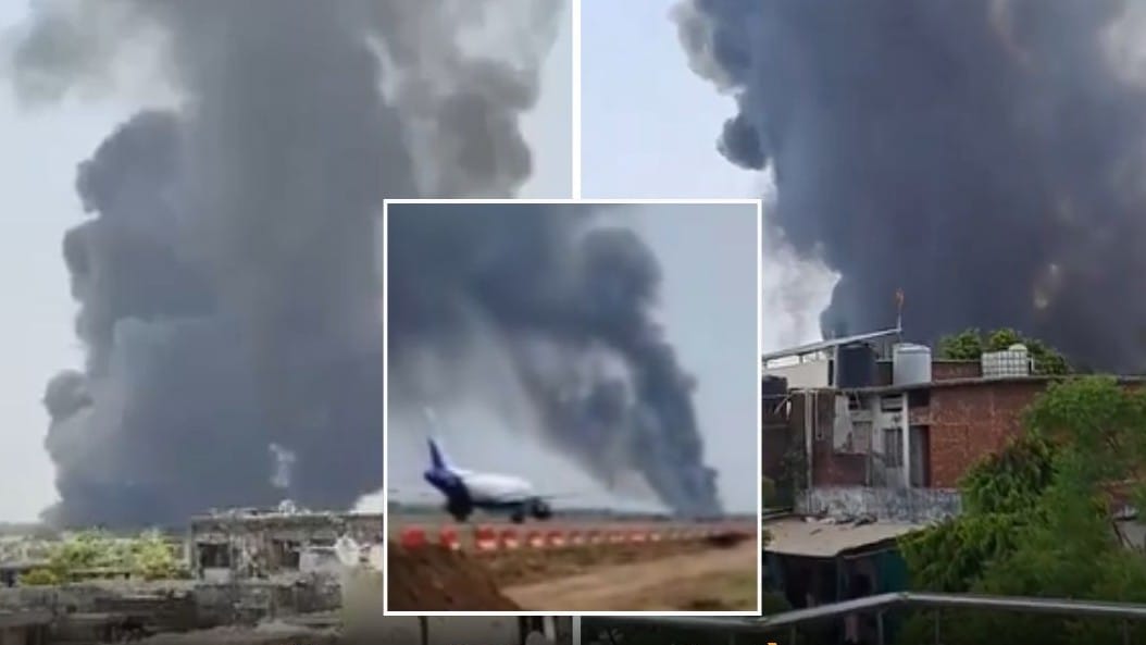 <div class="paragraphs"><p>طیارہ حادثہ کے بعد کا منظر، تصویر سوشل میڈیا</p></div>